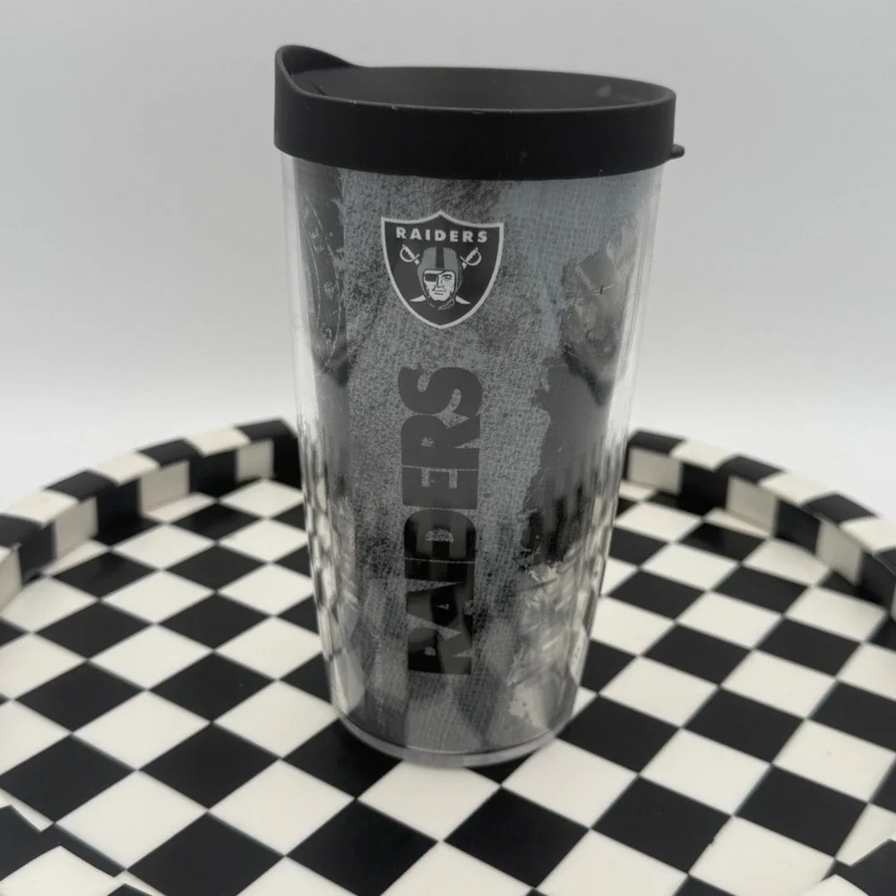 Tervis Tumbler‎ Travel Mug NFL Raiders 16oz Black Excellent Insulated Cup